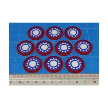 Премиум-печатные жетоны крупных фракций времен Второй мировой войны — Китайская Республика, Token Sets - WWII Factions & Flags