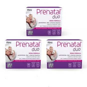 Пренатальный ДУО, Набор 3х60 капс.+ 30 капс. Inna marka