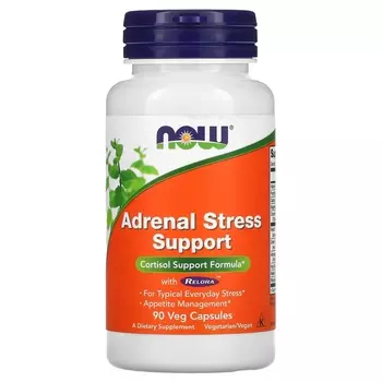 Препарат для Поддержания Уровня Кортизола NOW Foods, 90 растительных капсул