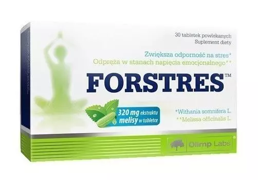 Препарат, который успокаивает и облегчает засыпание Olimp Forstres, 30 шт