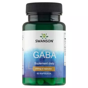 Препарат, который успокаивает и облегчает засыпание Swanson GABA (kwas gamma aminomasowy) 250 mg, 60 шт