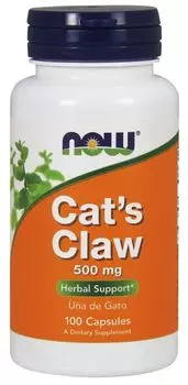 Препарат, поддерживающий пищеварение Now Foods Cats Claw 500 mg, 100 шт