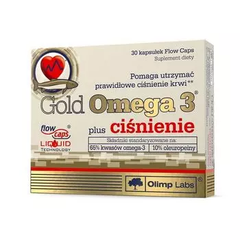 Препарат, поддерживающий сердечно-сосудистую систему Olimp Gold Omega 3 Plus Cinienie, 30 шт