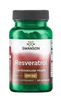 Препарат, поддерживающий систему кровообращения Swanson Resweratrol, 30 шт