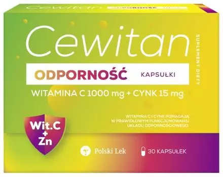 Препарат, укрепляющий иммунитет Cewitan Odporno Kapsuki, 30 шт