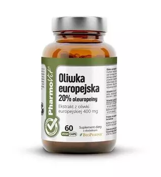Препарат, укрепляющий иммунитет Pharmovit Oliwka Europejska 20% Oleuropeiny Kapsuki, 60 шт