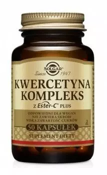 Препарат, укрепляющий иммунитет Solgar Kwercetyna Kompleks z Ester C Plus, 50 шт