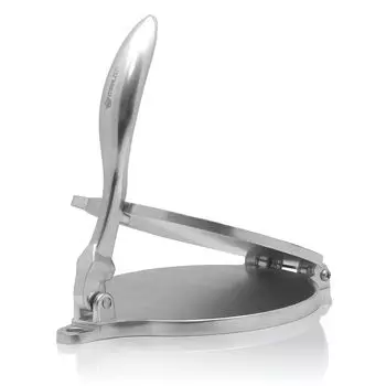 Пресс для тортильи 20 см из алюминия | включая бумагу для выпечки Mahlzeit, серебро