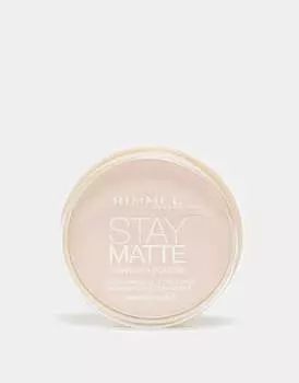 Прессованная матовая пудра Rimmel London Stay Matte, Pink blossom