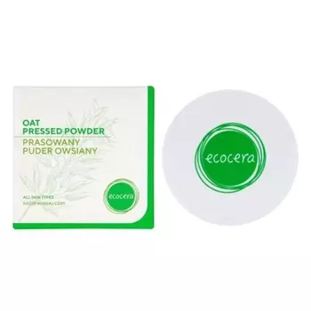 Прессованная пудра овсянки для всех типов кожи 10 г, Ecocera