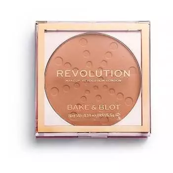 Прессованная пудра персикового цвета, 5,5 г Makeup Revolution, Bake & Blot