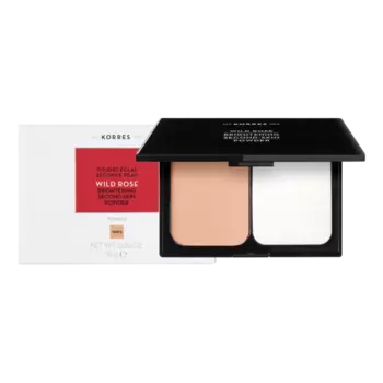 Прессованный порошок wpr3, 10 г Korres Wild rose, цвет wpr3