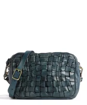 Престижная сумка через плечо из мелкозернистой яловой кожи. Campomaggi, синий