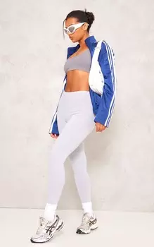 PrettyLittleThing Базовые серые леггинсы из смесового хлопка с высокой талией