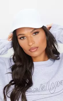 PrettyLittleThing Белая плетеная бейсболка