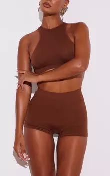 PrettyLittleThing Бесшовные шорты для мальчика с шоколадной ребристостью