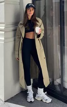 PrettyLittleThing Черные леггинсы для спортзала с завышенной талией