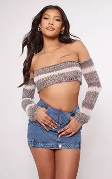 PrettyLittleThing Джинсовая мини-юбка с поясом цвета индиго Vintage Wash