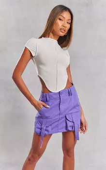 PrettyLittleThing Фиолетовая микро-мини-юбка с карманами-карго