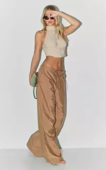 PrettyLittleThing Каменный корсет без рукавов с высоким воротником и проволочной косточкой