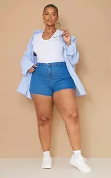 PrettyLittleThing Короткие шорты среднего размера плюс в стиле диско