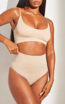 PrettyLittleThing Корректирующее белье телесного цвета Трусики с завышенной талией