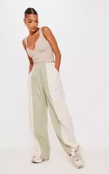 PrettyLittleThing Кремовые контрастные вставки для негабаритных грузов