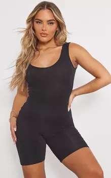 PrettyLittleThing Лашанти Черный комбинезон