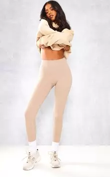 PrettyLittleThing Леггинсы в рубчик с рельефной структурой Tall Stone