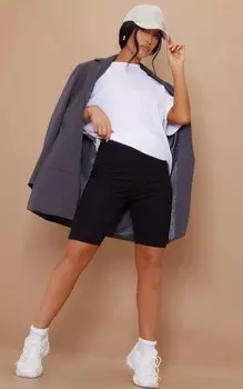 PrettyLittleThing Набор из 2 базовых велошорт черного цвета из смесового хлопка