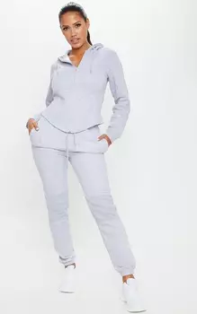 PrettyLittleThing Серые джоггеры с вставками Shape