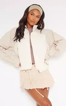 PrettyLittleThing Спортивная куртка с фактурной отделкой камня