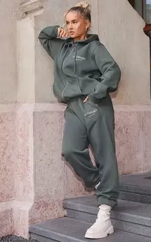 PrettyLittleThing Спортивные джоггеры цвета хаки