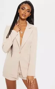 PrettyLittleThing Тканый пиджак приталенного костюма с каменным узором