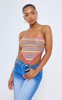 PrettyLittleThing Топ из шарфа, связанный крючком