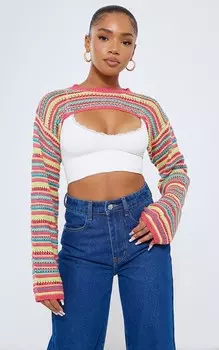 PrettyLittleThing Вязаные рукава с несколькими крючками