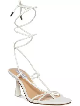 Превосходные женские туфли-стринги на каблуках с ремешками Steve Madden, цвет bone