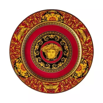Презентационная тарелка Ikarus Medusa Versace, красный