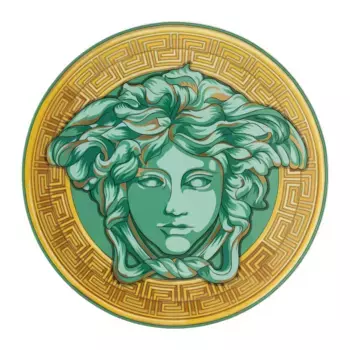 Презентационная тарелка Versace для монет Medusa Amplified, зеленый