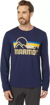Прибрежная футболка с длинным рукавом Marmot, цвет Arctic Navy