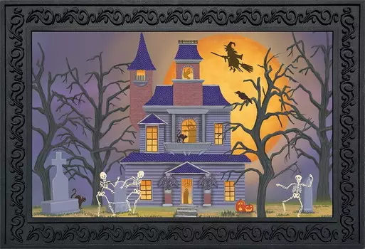 Придверный коврик с ведьмами Briarwood Lane, фиолетовый