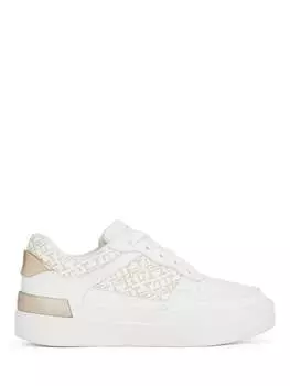 Придворные кроссовки из смесовой кожи Tommy Hilfiger, цвет White/Ivory Petal