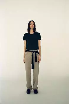 Приглашенная футболка ZARA, синий