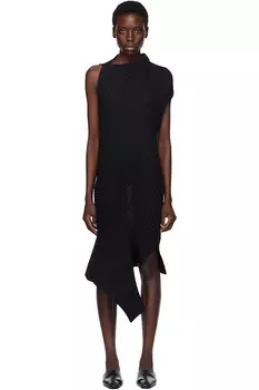 Приглушенное макси-платье Issey Miyake, черный