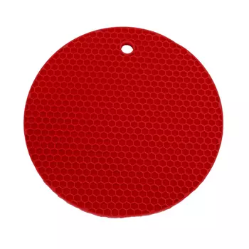 Прихватка круглая LotusGrill, огненно-красный