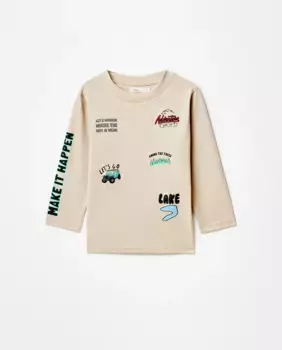 Приключенческая футболка Sfera, бежевый