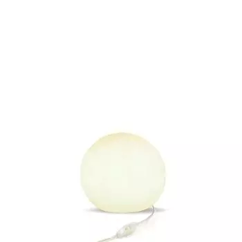 Прикроватная лампа D: ширина 30 см, высота 26,5 см. Белый E27, круглый теплый белый свет, 2700 К, 600 лм, прикроватная лампа. Licht-Erlebnisse