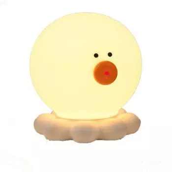 Прикроватная лампа, настольная лампа, USB-зарядка, сенсорная настольная лампа, трехскоростное затемнение, семицветное преобразование, атмосфера, светодиодная подсветка, милая yozhiqu