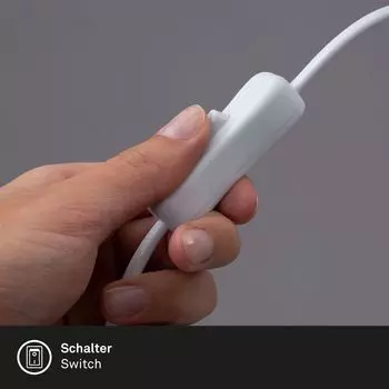 Прикроватный светильник ретро 1xE27 10Вт винтовой зажим гибкий кронштейн белый Briloner