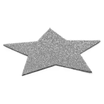Primaflor-Идеи в текстильной подставке для столовых приборов «Звезда, Рождественские украшения», (набор, 4 шт.), также идеально подходит в качестве подставки или украшения, размер 29,5 см Primaflor-Ideen In Textil, цвет silberfarben